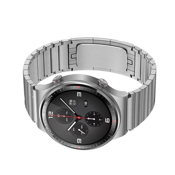 Sølv urrem i rustfrit stål til Huawei GT3 GT2 Pro 46mm
