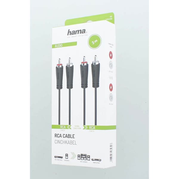 Audiokabel 2 RCA - 2 RCA 3.0m