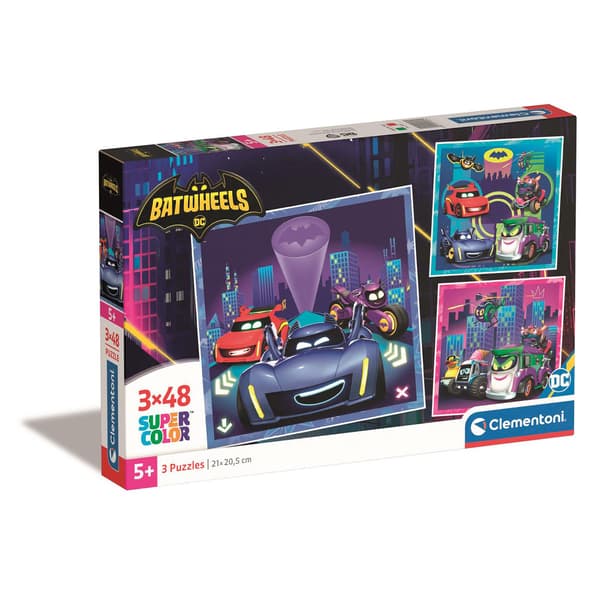 Puslespil 3x48 Pcs Batwheels