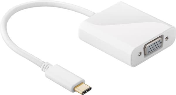 USB-C™ til VGA-adapter, 0,2 m, hvid