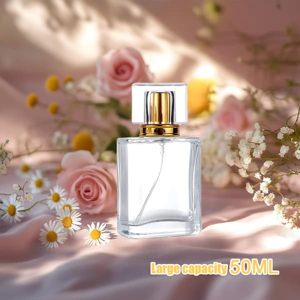 Påfyllningsbar parfym sprayflaska glasflaska Gold 50 ml