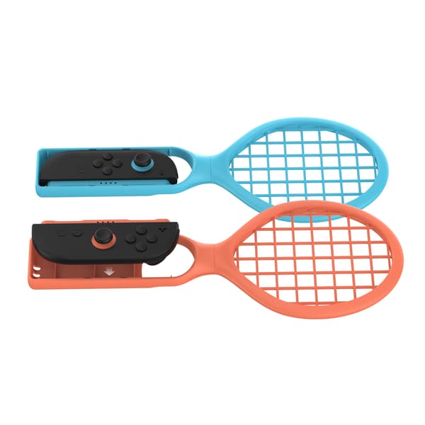 Förbättra ditt spel: SWITCH 2 Tennisracketset - Blå & Orange
