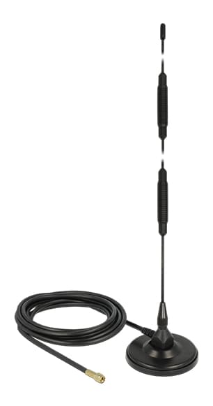 LTE Antenna SMA plug 7 dBi fixed omnidirectional, 3m, black