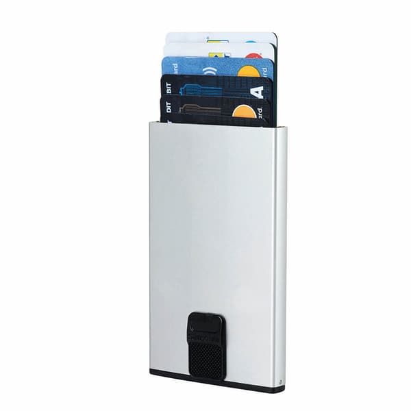 Plånbok ALUFIT RFID Card Case Slide Alu Silver