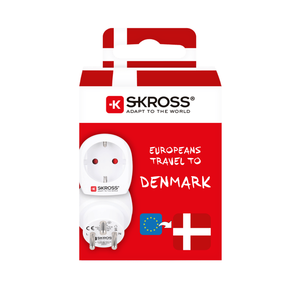Rejseadapter Europa til Danmark Jordet