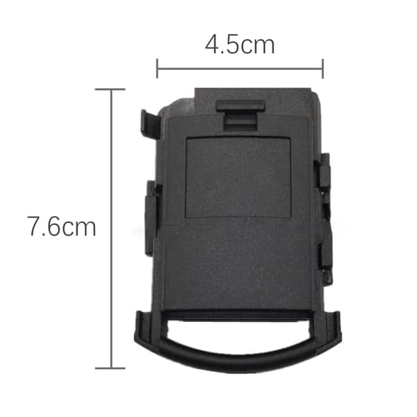Key Fob Shell til Opel 2 Button Black