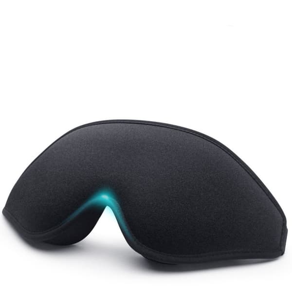 Mjuk 3D sovmask ögonmask för flygresor yoga vila Black