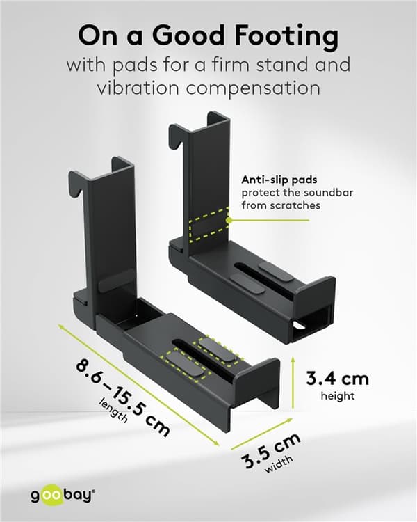 Soundbar-teline televisioille Universal, musta