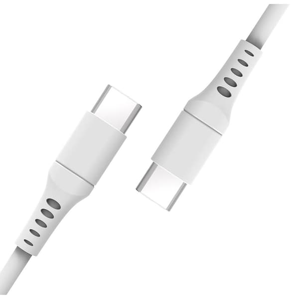 Ladekabel USB-C til USB-C 2.0 3m Kabel Hvit