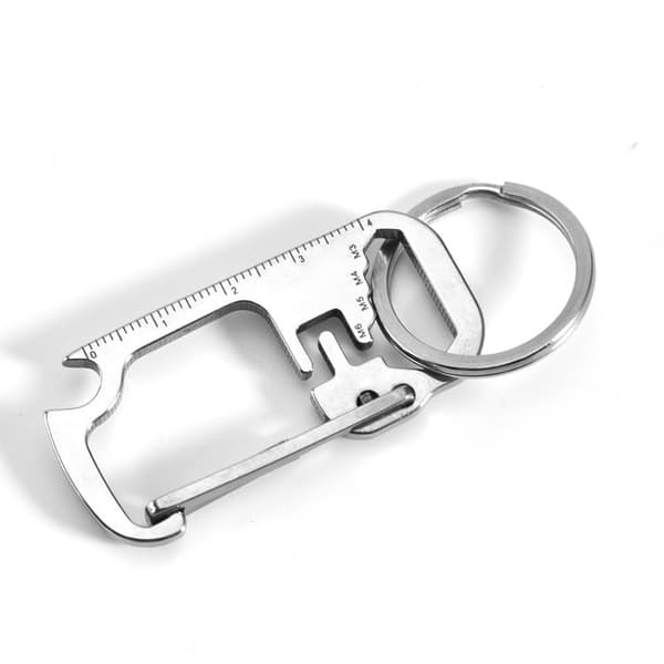 Multifunksjonell nøkkelring flaskeåpner M3/M4/M5/M6 Silver