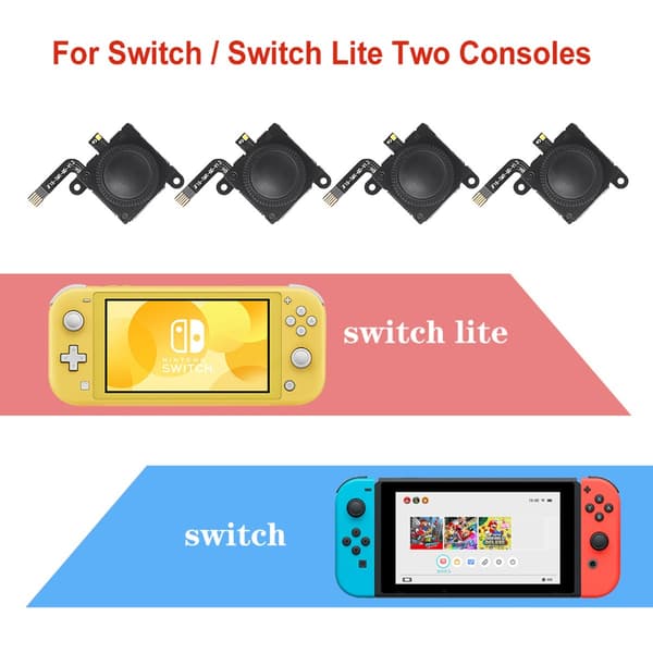 Switch Venstre/Høyre Joy-Con TMR Joystick Erstatningssett - Fiks Joy-Con Drift