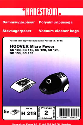 Dammsugarpåsar HOOVER MICRO POWER