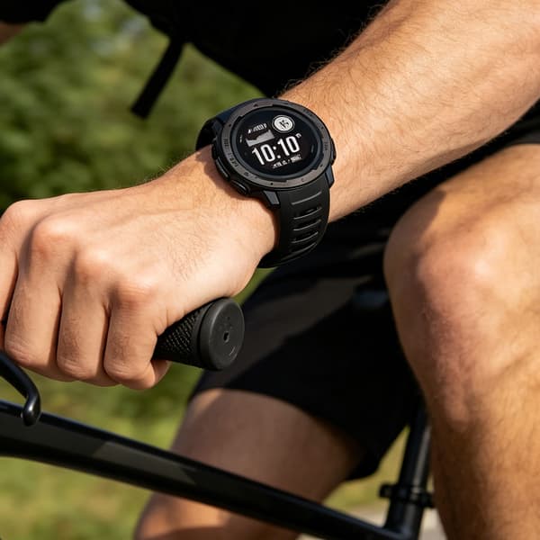 Garmin Instinct 2 silikonikellon ranneke Black