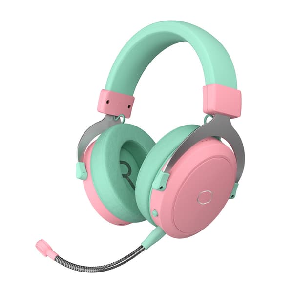 Cooler Master CH351-MC spelhörlurar (grön-rosa)