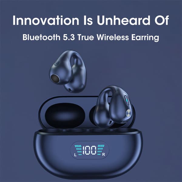 Trådlösa open-ear hörlurar Bluetooth 5.2 White