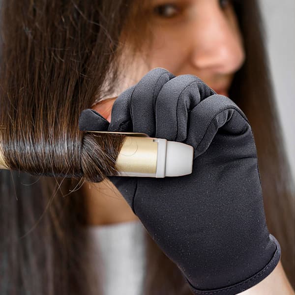Varmebestandig handske til hårstyling Right hand