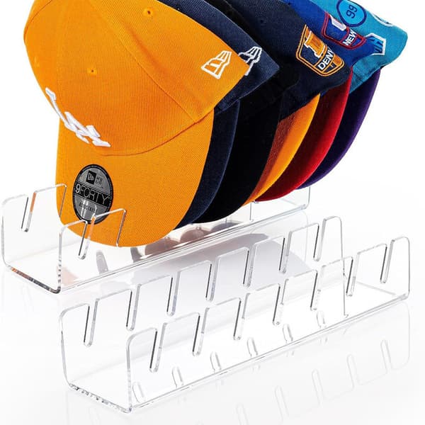 Baseballkasket-organisator, 2-pak Transparent