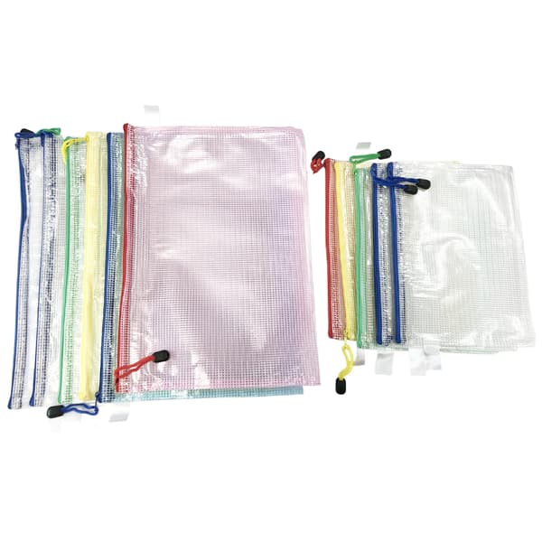 Lynlåsposer, 6 stk A4 og 6 stk A5 (ziplock)