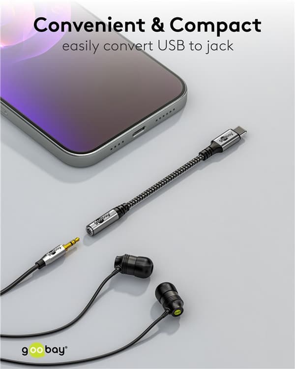 Adapter USB-C™ til jackstik, 3,5 mm AUX