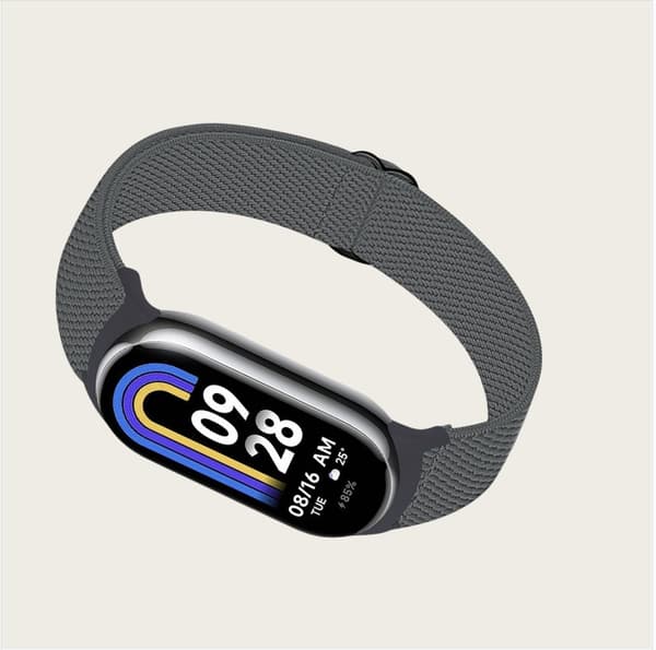 Elastiskt nylonarmband för Xiaomi 8/9 (14mm) DarkGrey
