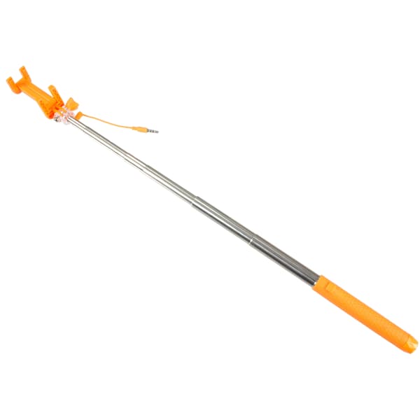 Selfiestick Pocket Trådad Spegelfunktion Orange
