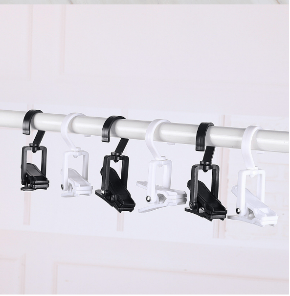 5-pack multifunktionella roterande förvaringsklämmor Black