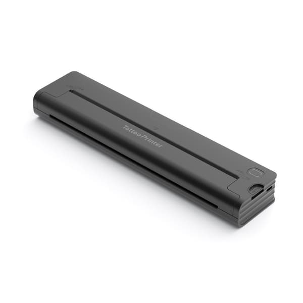 A46 tatoveringsskabelonprinter - Bluetooth bærbar termisk printer, sort, kompatibel med Android, iOS og Windows, understøtter 210mm/216mm papir