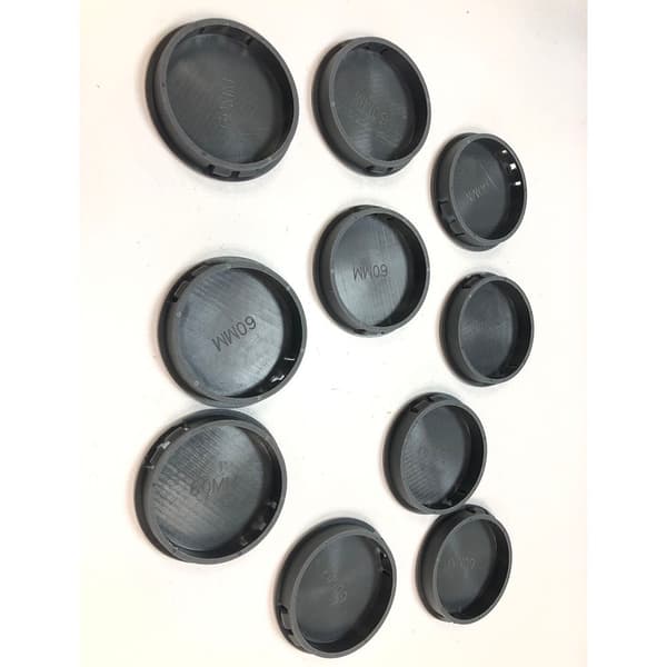 60 mm hullplugger for møbler, pakke med 10