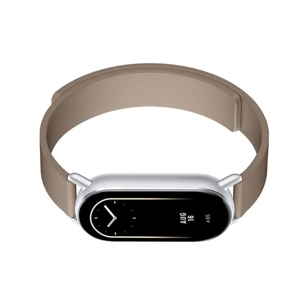 Læderrem til Xiaomi Band 8/9 - Magnetisk Brown