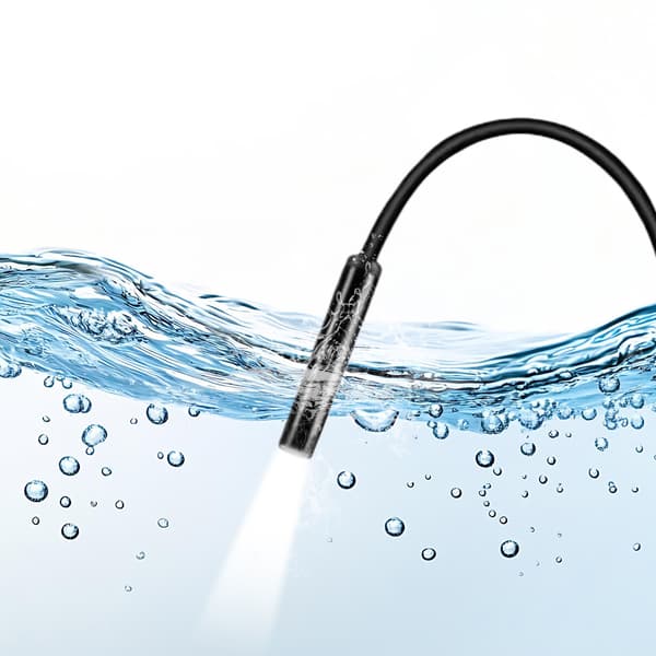 Endoskooppitarkastuskamera USB/USB-C:llä Black