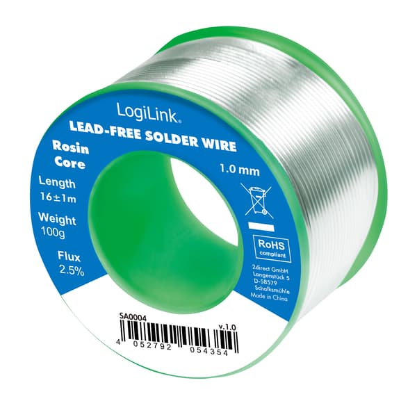 Loddet blyfrit 1mm 100g