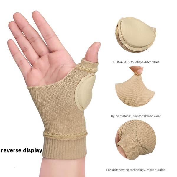 Fingerlösa Handskar / Handledsstöd, 1 par Black S