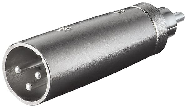 XLR-adapter, RCA-plugg til XLR-plugg