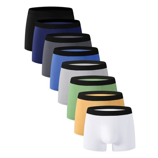 Boxershorts til mænd, sikker og støttende pasform MultiColor 8-Pack L
