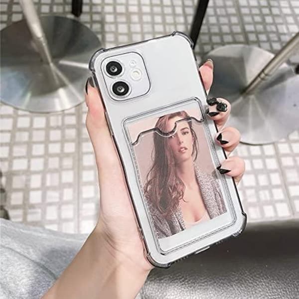 iPhone 11 kuori korttitelineellä TPU läpinäkyvä