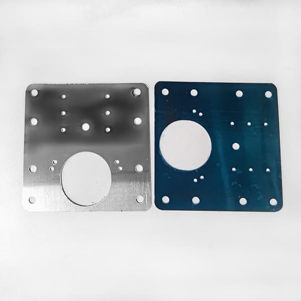 Reparationsplade til møbelhængsler 9x9 cm rustfrit stål 10-pak Silver D971