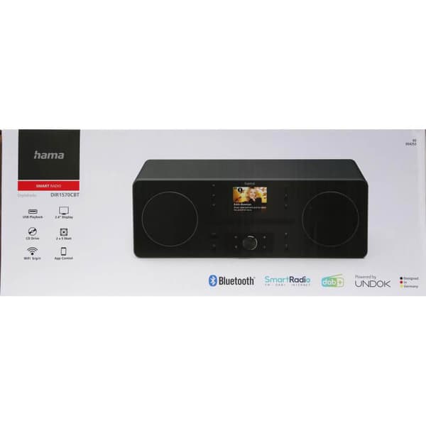 FM/DAB+/CD/BT Internetradio DIR1570CBT Musta