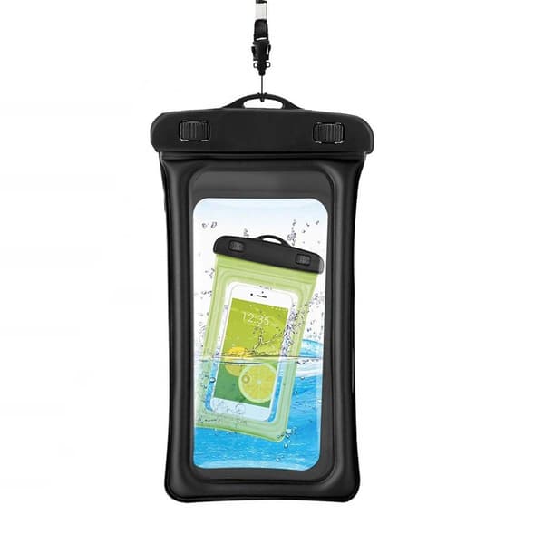 Flydende vandtæt mobiltaske Universal Sort 1-pack