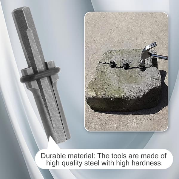 Spräckkilar / Stenkil för stenspräckning 16 mm 5-pack Grey