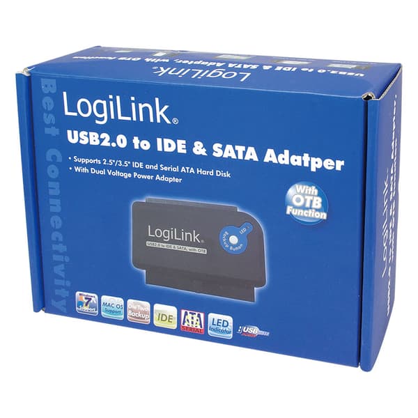 USB 2.0 -> SATA + IDE 3.5 / 3.2