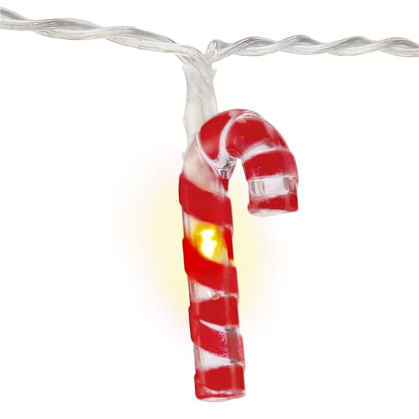 10 LED lyskæde "Slikstokke"