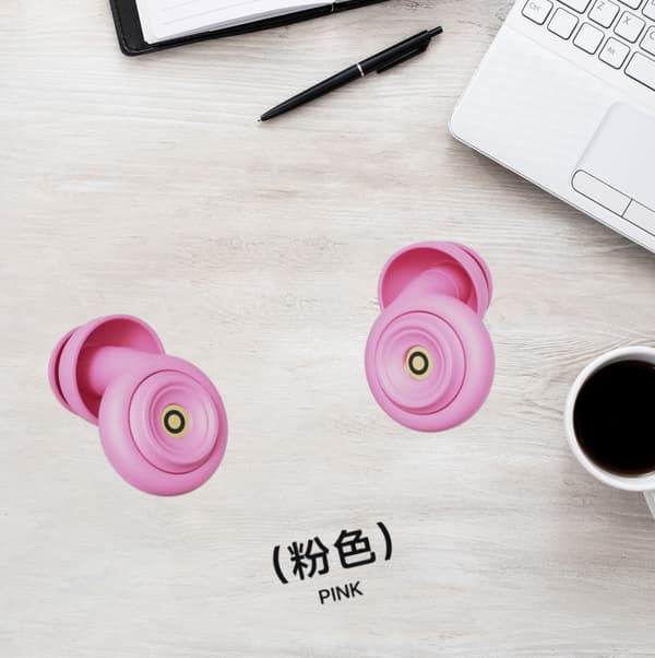 Sakura Pink Silikone Ørepropper til Søvn og Støjreduktion