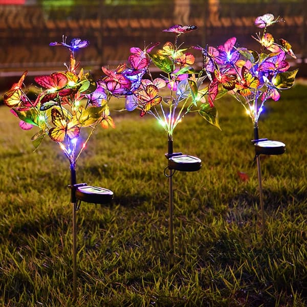 Solar Butterfly Lights Outdoor Garden