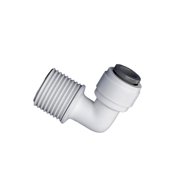 10 stk Quick Connector Sæt - 1/2" hantråd til 3/8" Quick Connect Albue