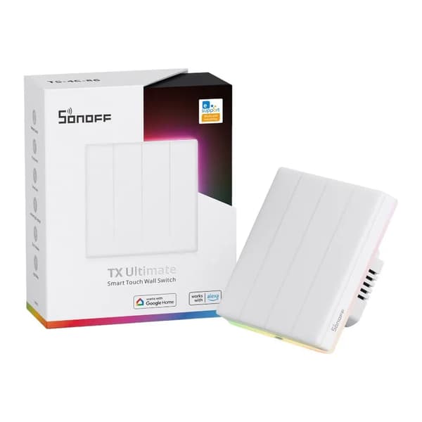 Smart WiFi Touch Wall Switch Sonoff TX T5 4C (4-kanals)