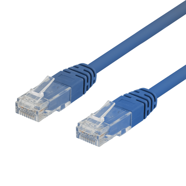 U/UTP Cat6 patch cable 0.3m, blue