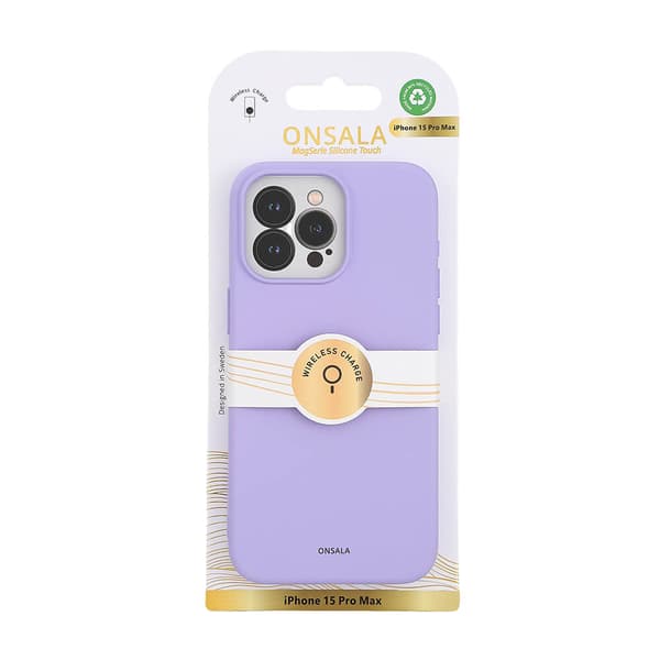 Mobildeksel Silikon MagSeries Lilla - iPhone 15 Pro Max