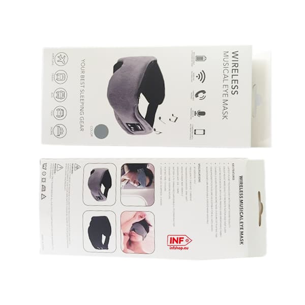 Sovhörlurar - Sovmask med hörlurar Bluetooth 5.0 Grey