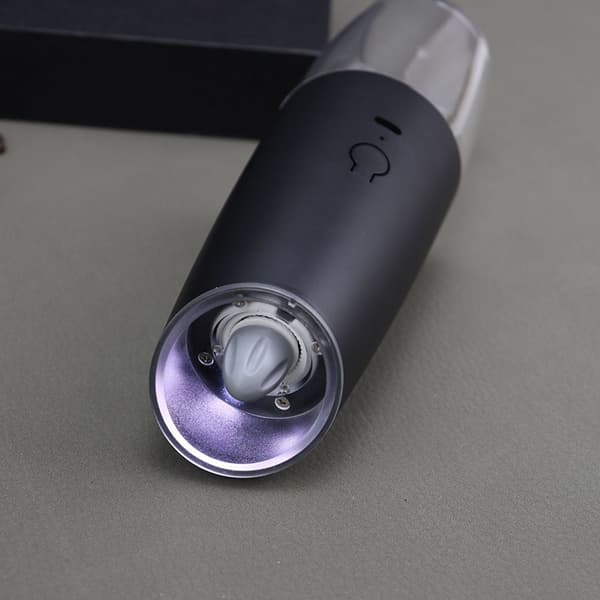 Elektrisk krydderikværn - Opgraderet USB genopladelig sort 591 sæt