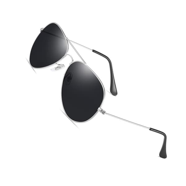 Polarisoidut aurinkolasit UV400-suojalla Black + Silver